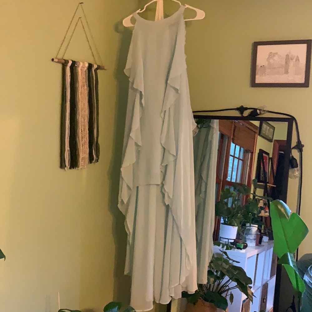 Light blue sheer dress. Size L.